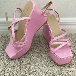 Madden girl pink heels.